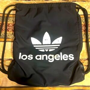 🔥ADIDAS "LOS ANGELES" GYM SACK BACKPACK WITH HIDDEN POCKET